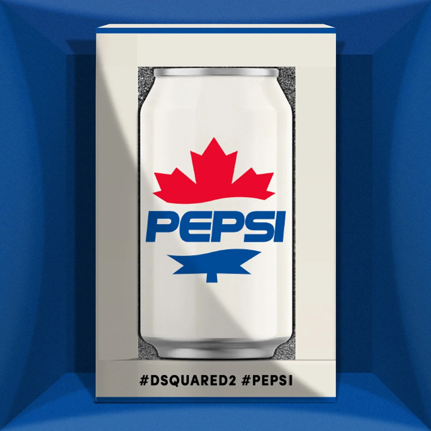 Pepsi × DSquared2 influencer packaging render.